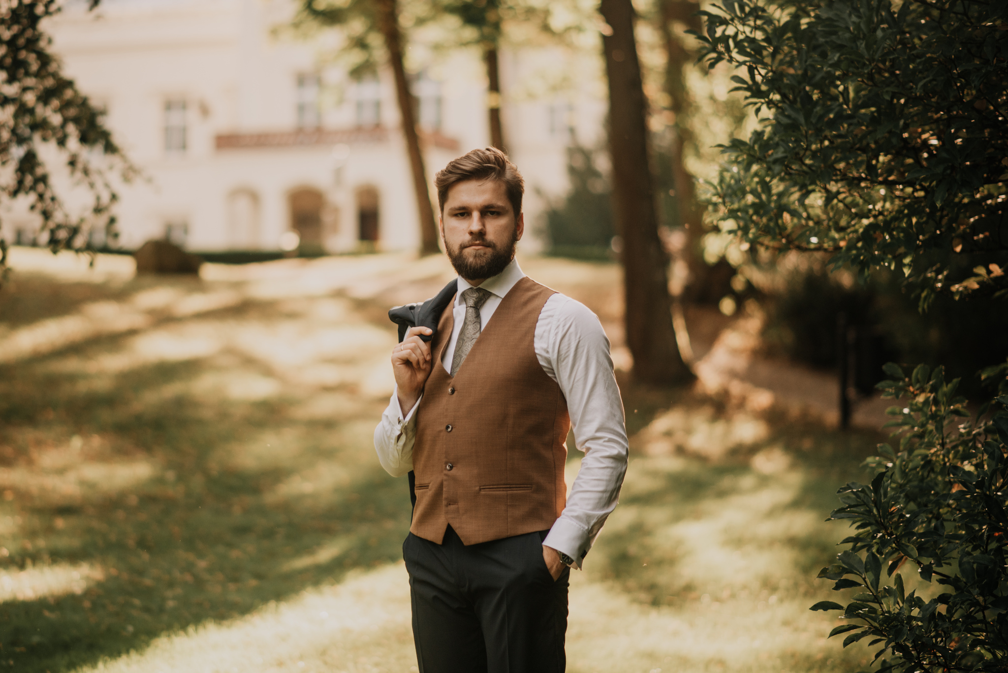 sesja ślubna fotograficzna w pałacu mierzęcin szczecin gorzów